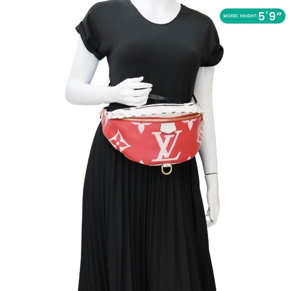 Louis Vuitton  Giant Monogram Canvas Bumbag Rouge - Picture 2 of 12